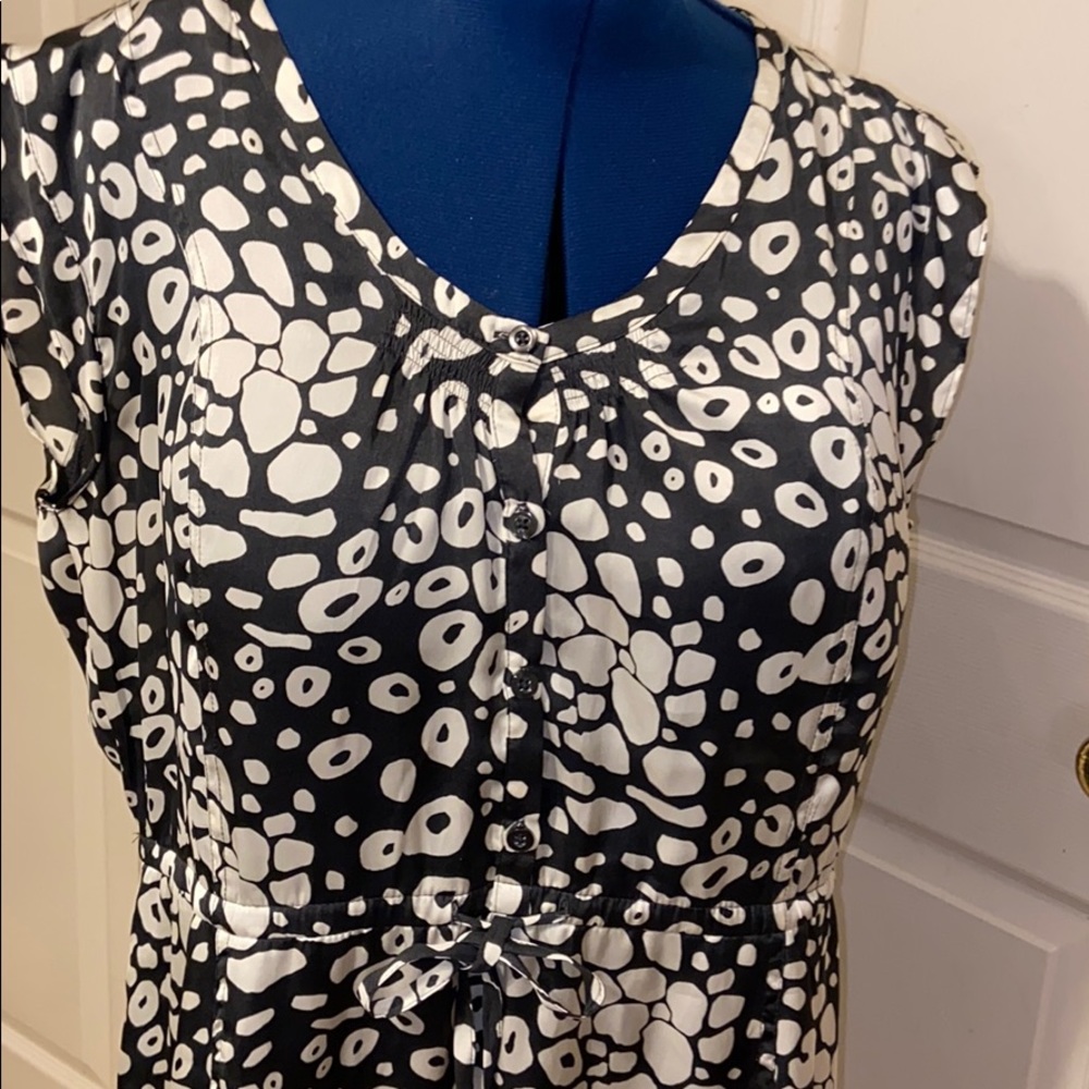 Old navy animal print black & white dress large - Picture 7 of 8